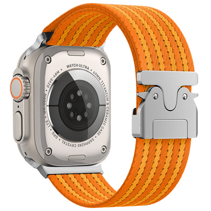 Apple Watch 49mm Zore KRD-133 Naylon Kumaş Hasır Örgülü Kordon