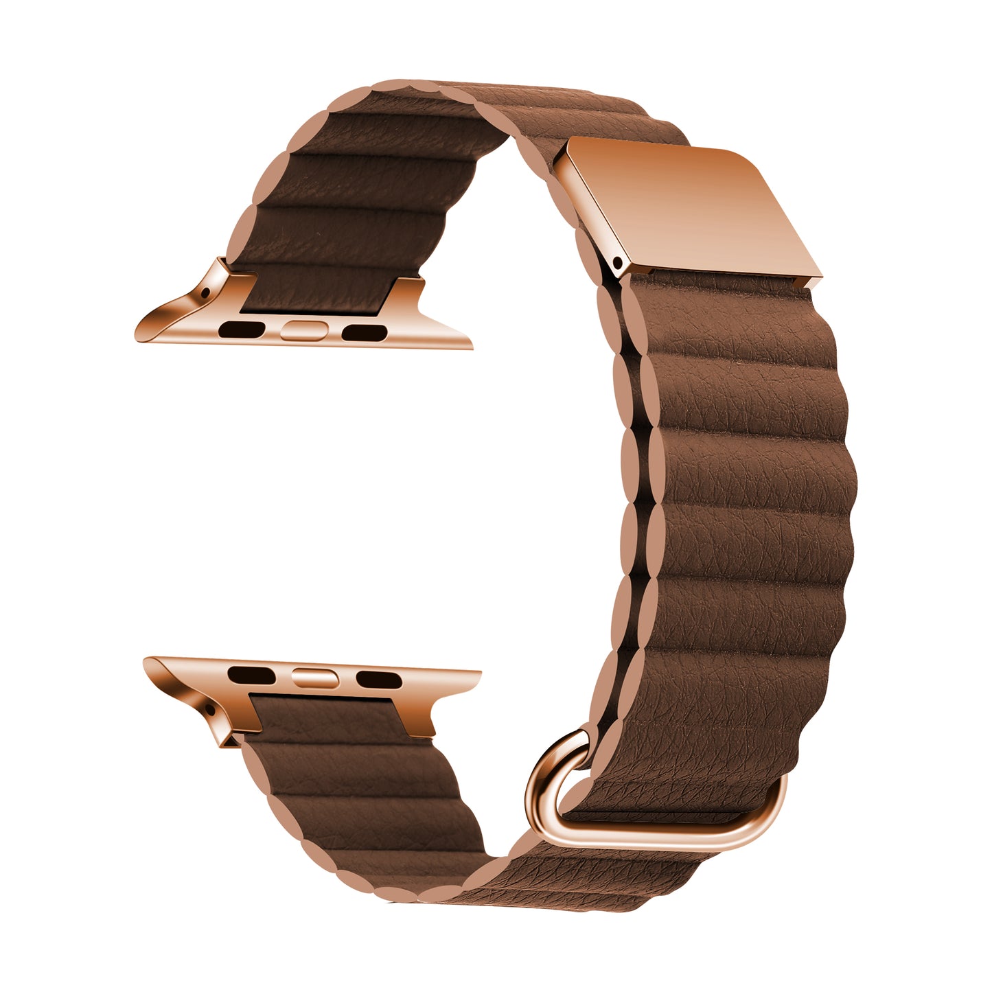 Apple Watch 7 41mm KRD-78 PU Deri Kordon Strap Kayış