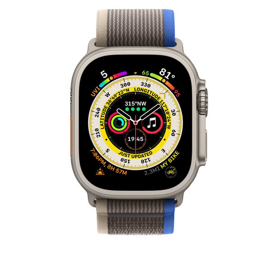 Watch 7 41mm Wiwu Trail Loop Naylon Örgü İşlemeli Hasır Kordon Strap Kayış