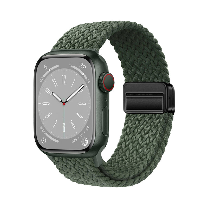 Apple Watch 7 41mm Zore KRD-134 Örgü Tasarımlı Hasır Kordon Strap Kayış