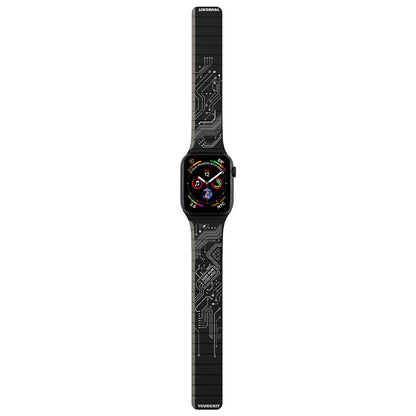 Watch 7 45mm Kordon Youngkit Technological Magnetik Tak Çıkar Silikon Strap Kayış