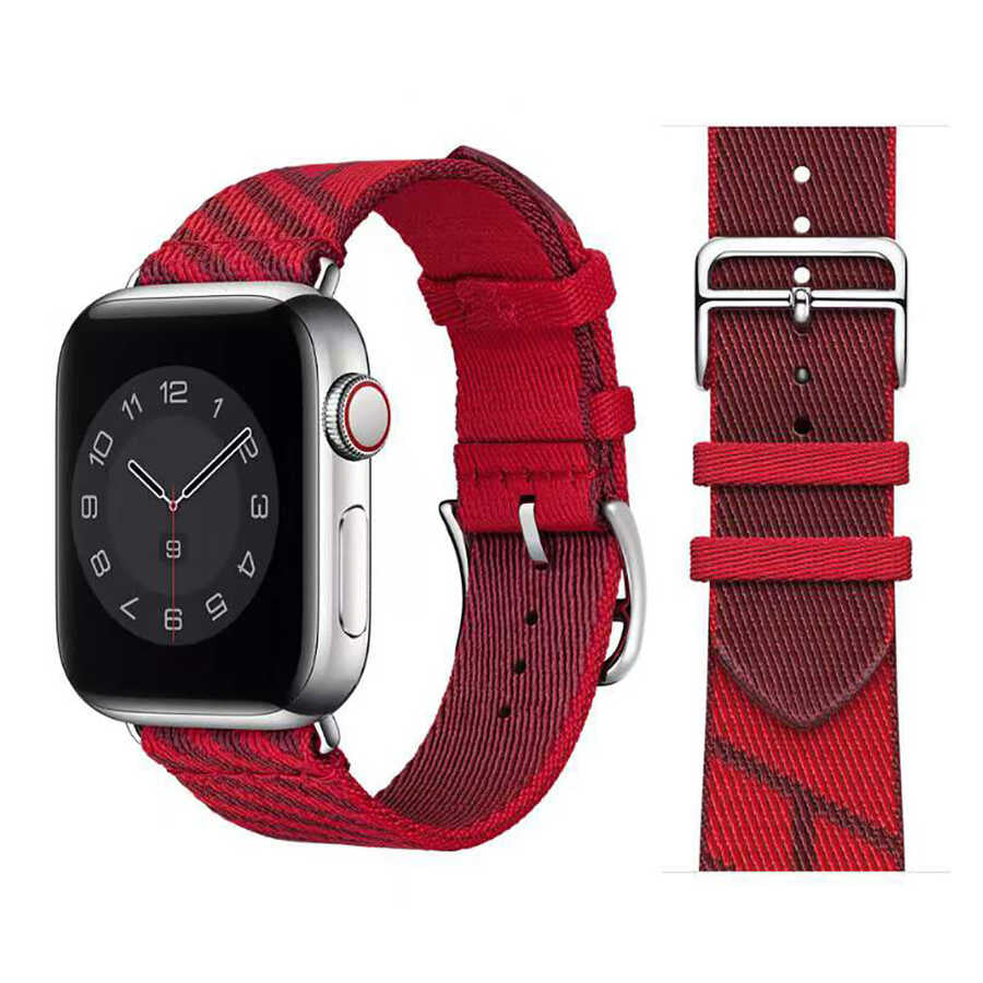 Apple Watch 7 45mm KRD-51 Hasır Kordon