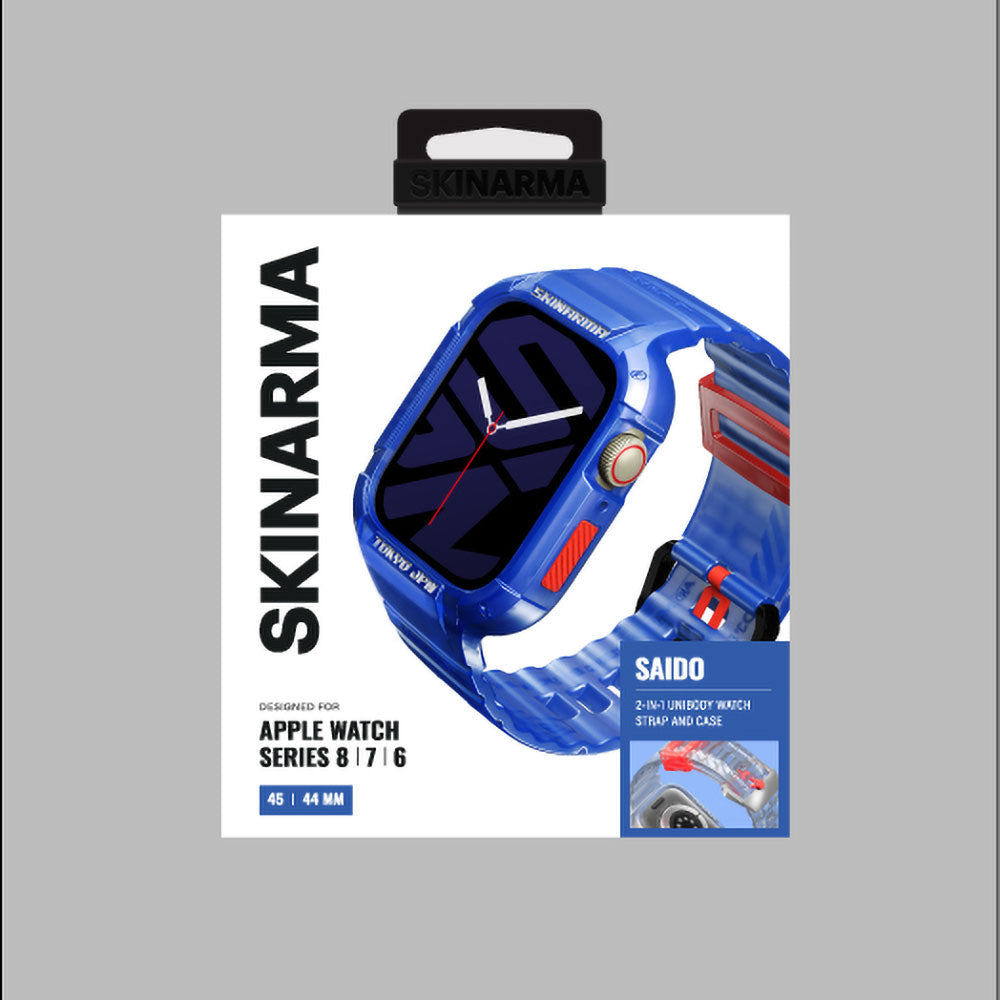 Watch 7 45mm SkinArma Saido Sert PC Kasa Koruyuculu Silikon Kordon