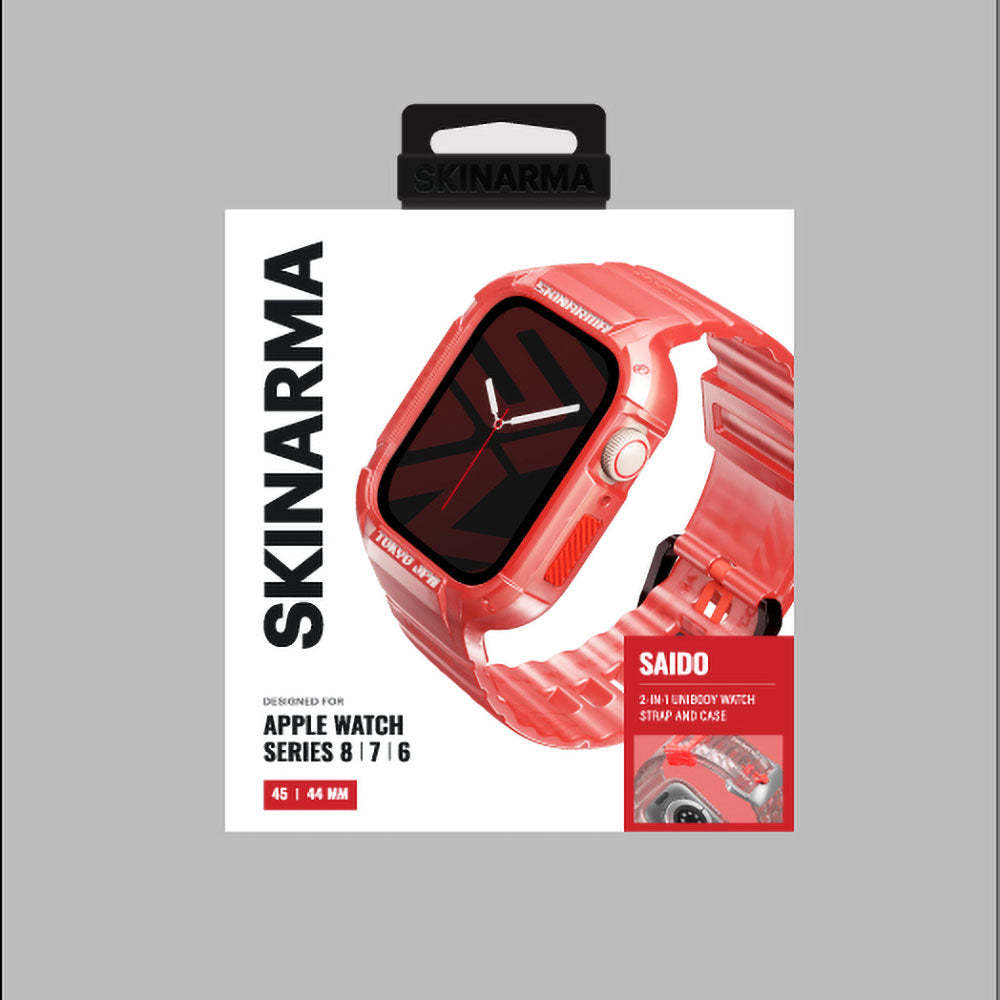 Watch 7 45mm SkinArma Saido Sert PC Kasa Koruyuculu Silikon Kordon