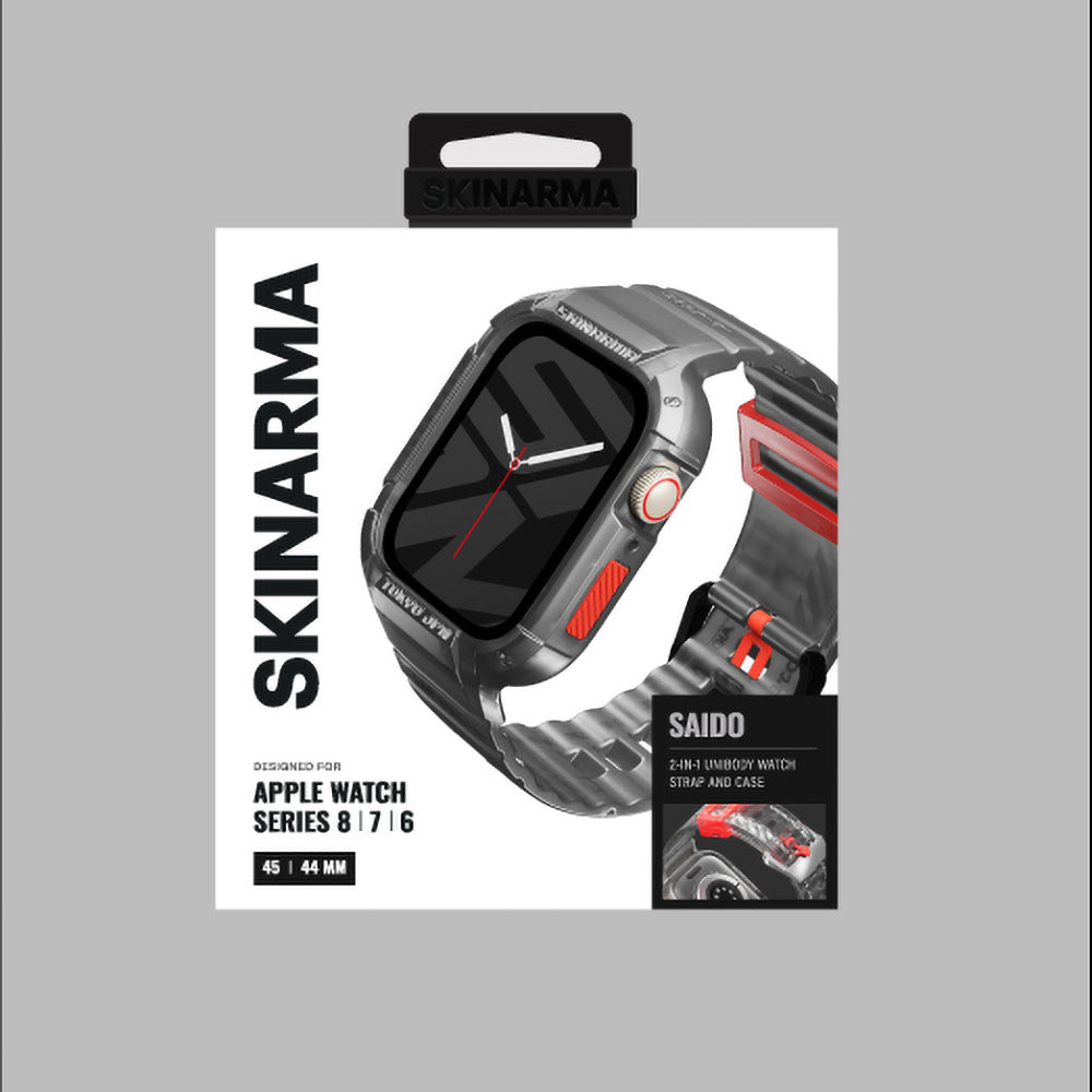 Watch 7 45mm SkinArma Saido Sert PC Kasa Koruyuculu Silikon Kordon