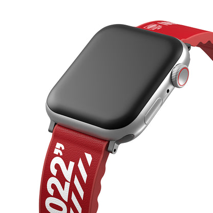 Watch 7 45mm SkinArma Taihi Sora Yazı Desenli Deri Görünümlü Silikon Kordon