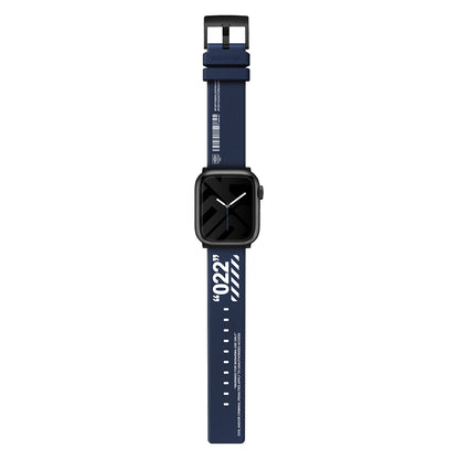 Watch 7 45mm SkinArma Taihi Sora Yazı Desenli Deri Görünümlü Silikon Kordon