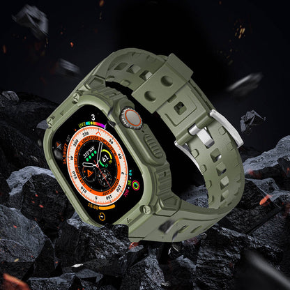Watch 7 45mm Wiwu Wi-WB014 Armor Serisi 2in1 Sert PC Kasa Koruyuculu Silikon Kordon