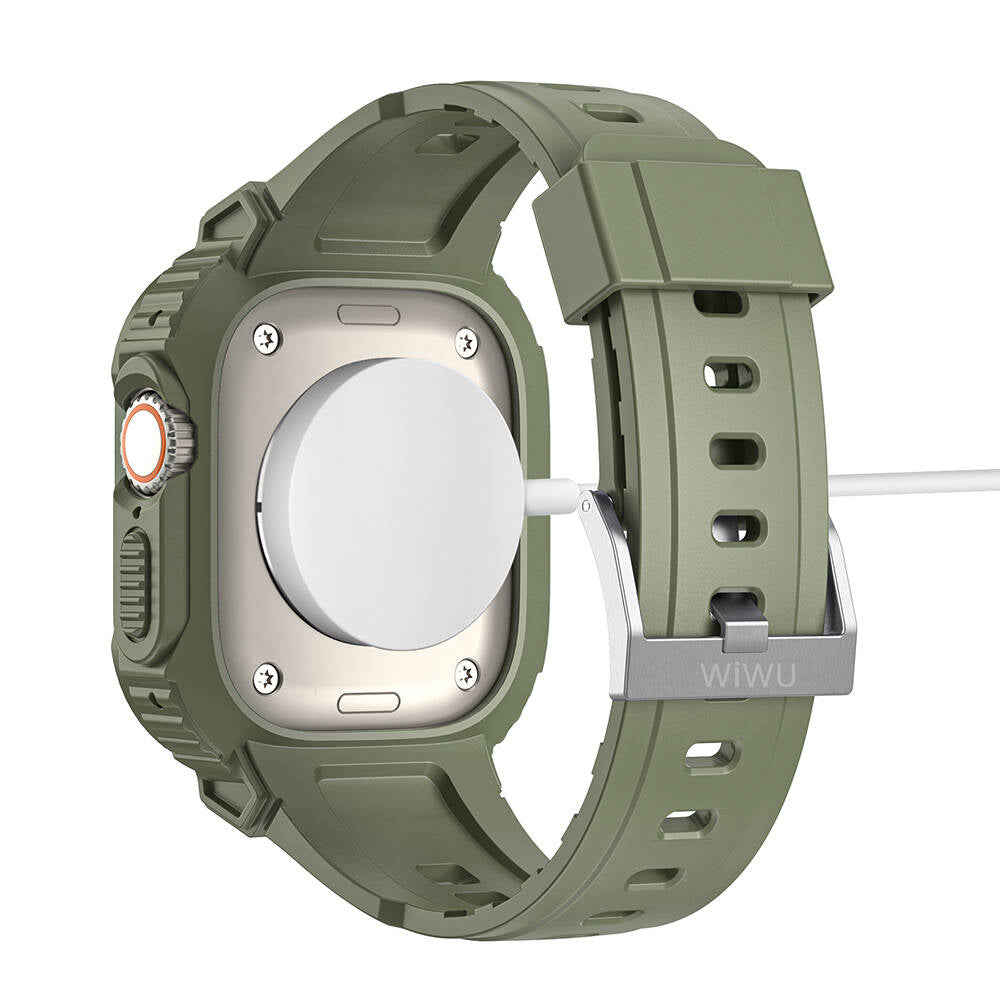 Watch 7 45mm Wiwu Wi-WB014 Armor Serisi 2in1 Sert PC Kasa Koruyuculu Silikon Kordon