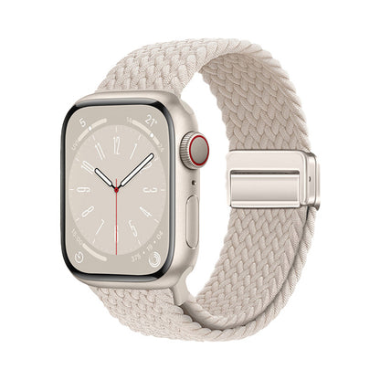 Apple Watch 7 45mm Zore KRD-134 Örgü Tasarımlı Hasır Kordon Strap Kayış