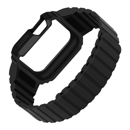 Apple Watch 7 45mm Zore KRD-142 Airbag Tasarımlı Kasa Koruyuculu Silikon Kordon