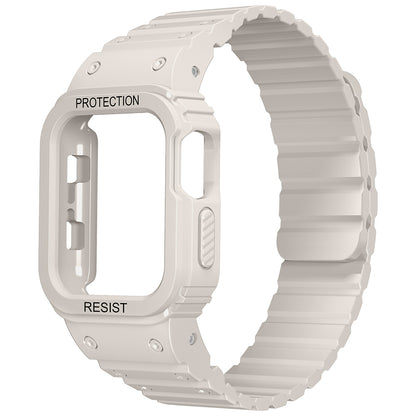 Apple Watch 7 45mm Zore KRD-142 Airbag Tasarımlı Kasa Koruyuculu Silikon Kordon