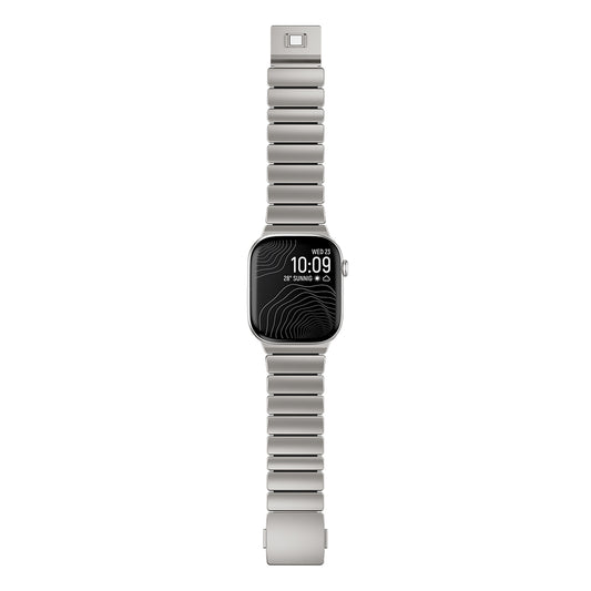 Apple Watch 7 45mm Zore KRD-149 Metal Silikon Kordon