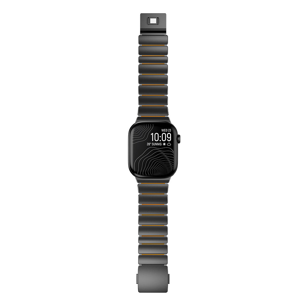 Apple Watch 7 45mm Zore KRD-149 Metal Silikon Kordon