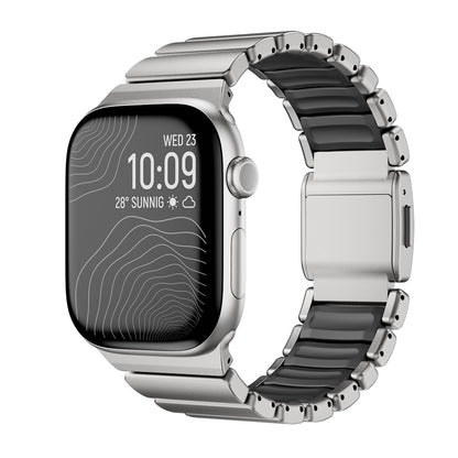 Apple Watch 7 45mm Zore KRD-149 Metal Silikon Kordon
