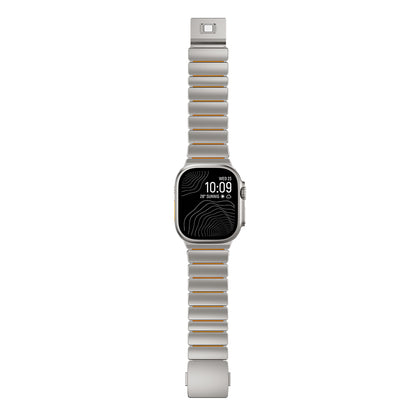 Apple Watch 7 45mm Zore KRD-152 Titanyum Silikon Kordon