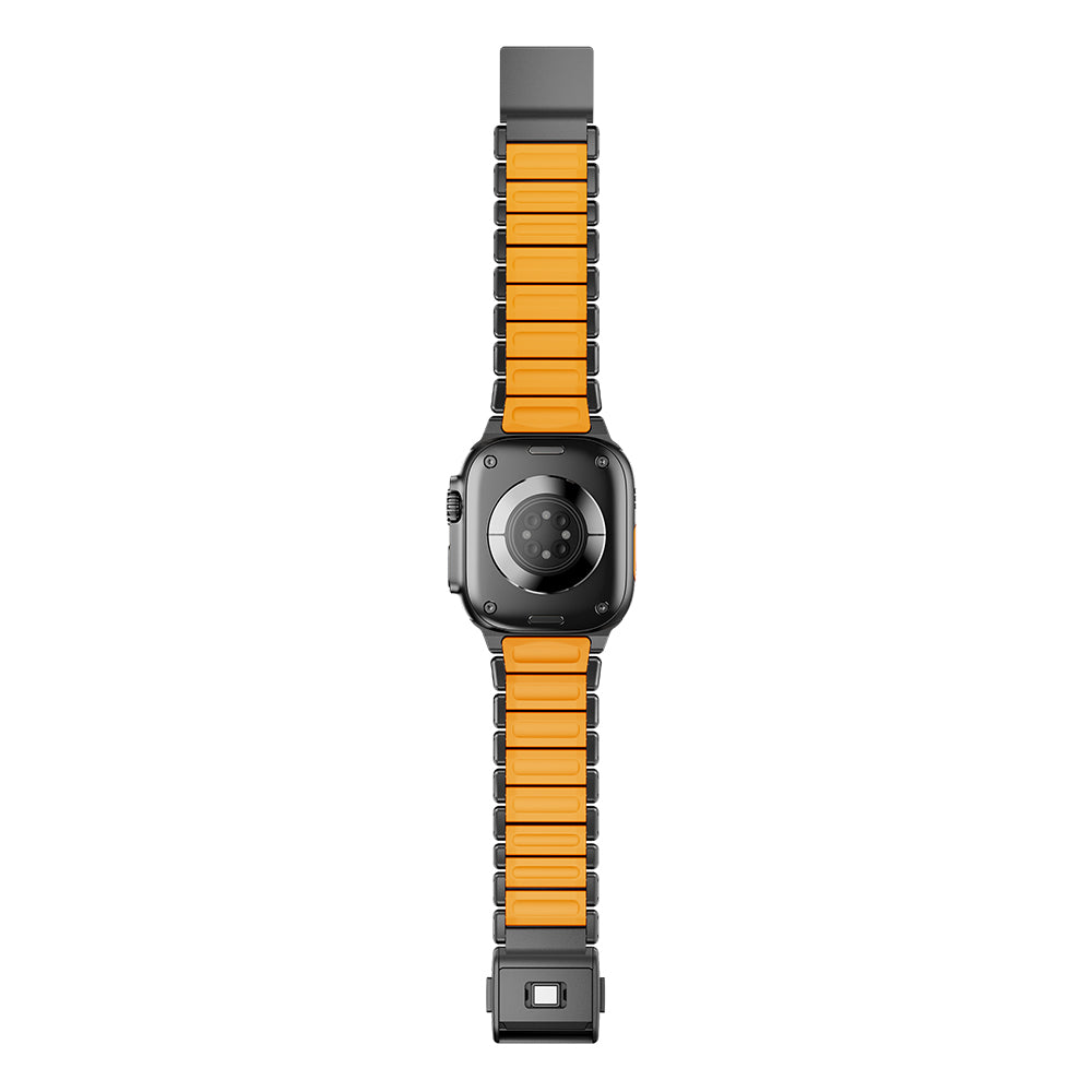 Apple Watch 7 45mm Zore KRD-152 Titanyum Silikon Kordon