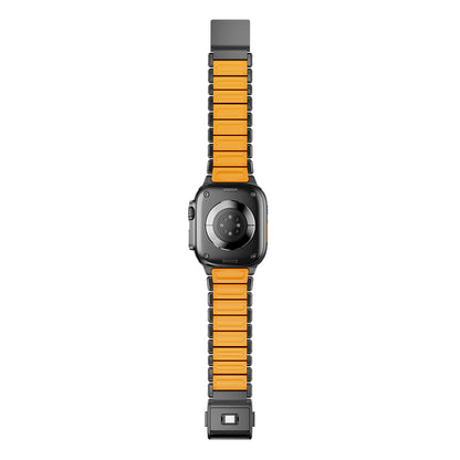 Apple Watch 7 45mm Zore KRD-152 Titanyum Silikon Kordon