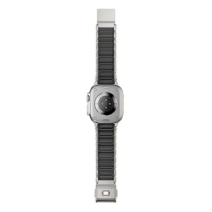Apple Watch 7 45mm Zore KRD-152 Titanyum Silikon Kordon