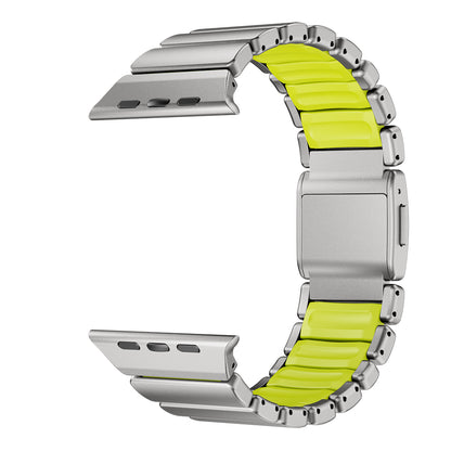 Apple Watch 7 45mm Zore KRD-152 Titanyum Silikon Kordon