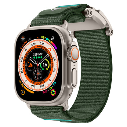 Apple Watch 7 45mm Zore KRD-154 Naylon Kumaş Hasır Örgülü Kordon