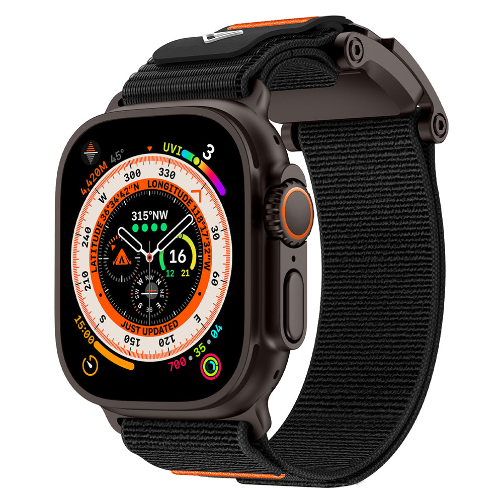 Apple Watch 7 45mm Zore KRD-154 Naylon Kumaş Hasır Örgülü Kordon