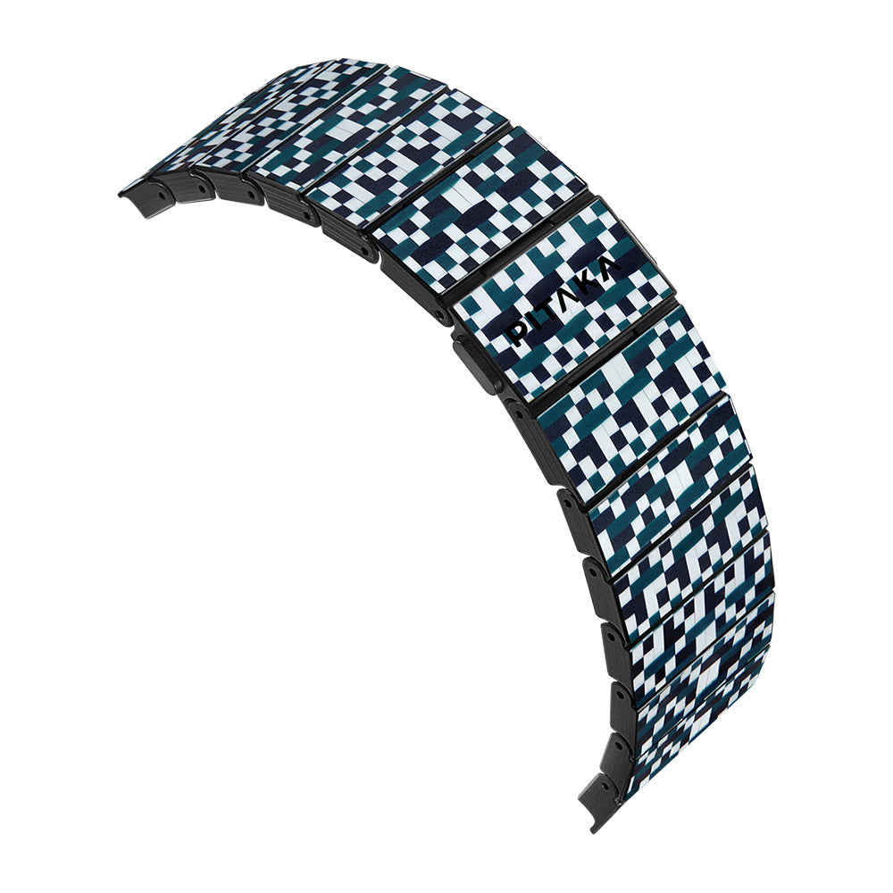 Watch Serisi Uyumlu Aramid Fiber ve Karbon Fiber Pitaka Dreamland ChromaCarbon Serisi Mosaic Universal Kordon