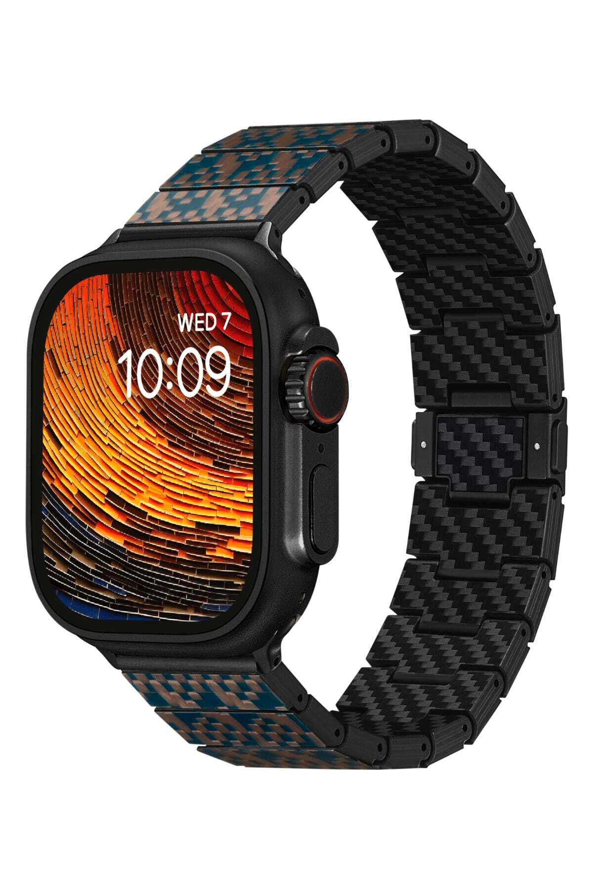Watch Serisi Uyumlu Aramid Fiber ve Karbon Fiber Pitaka Dreamland ChromaCarbon Serisi Stairs Universal Kordon