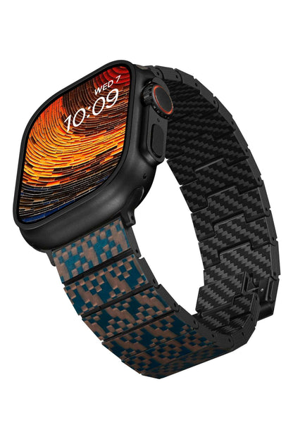 Watch Serisi Uyumlu Aramid Fiber ve Karbon Fiber Pitaka Dreamland ChromaCarbon Serisi Stairs Universal Kordon