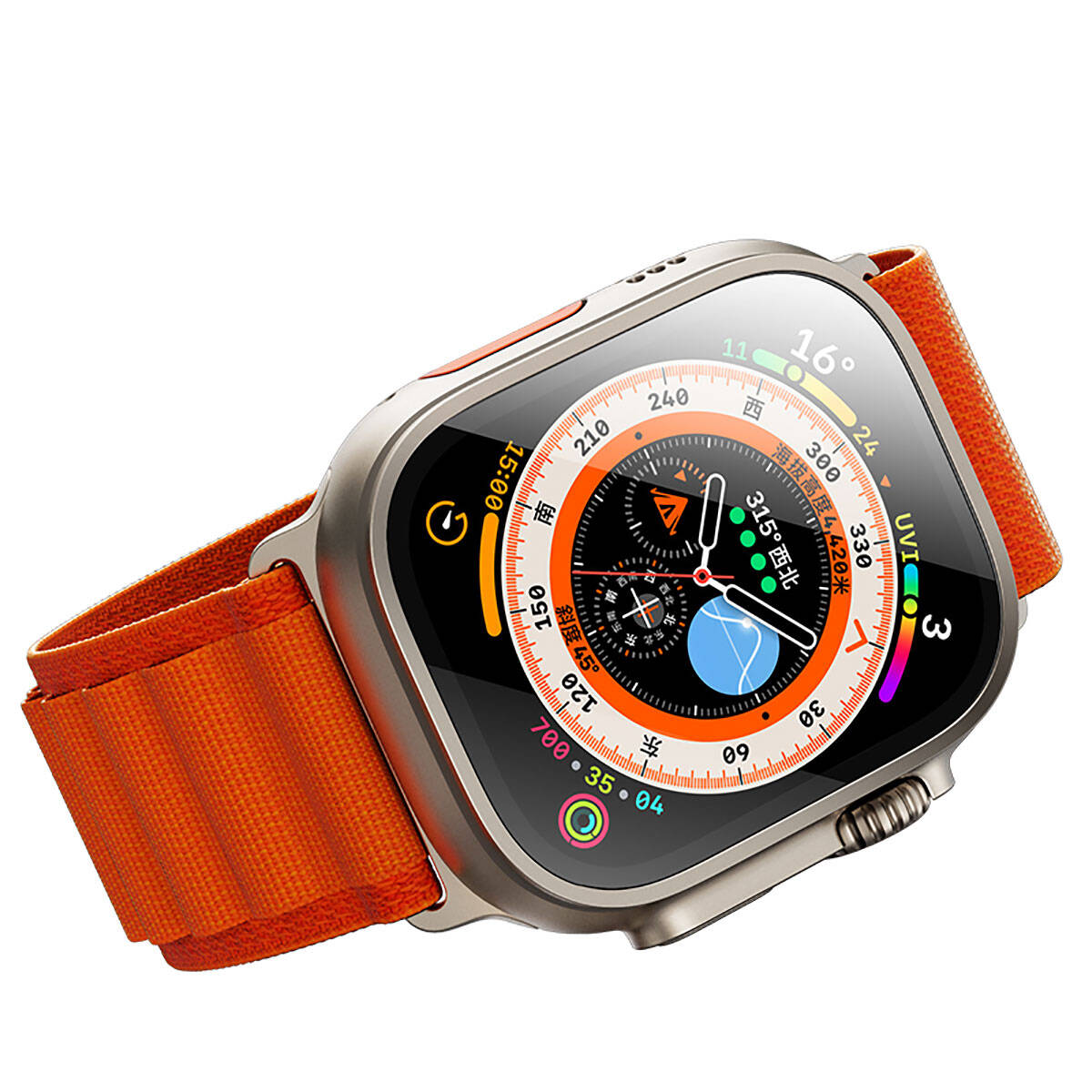 Watch Ultra 49mm Benks Anti-Reflective Kolay Uygulama Aparatlı Temperli Ekran Koruyucu
