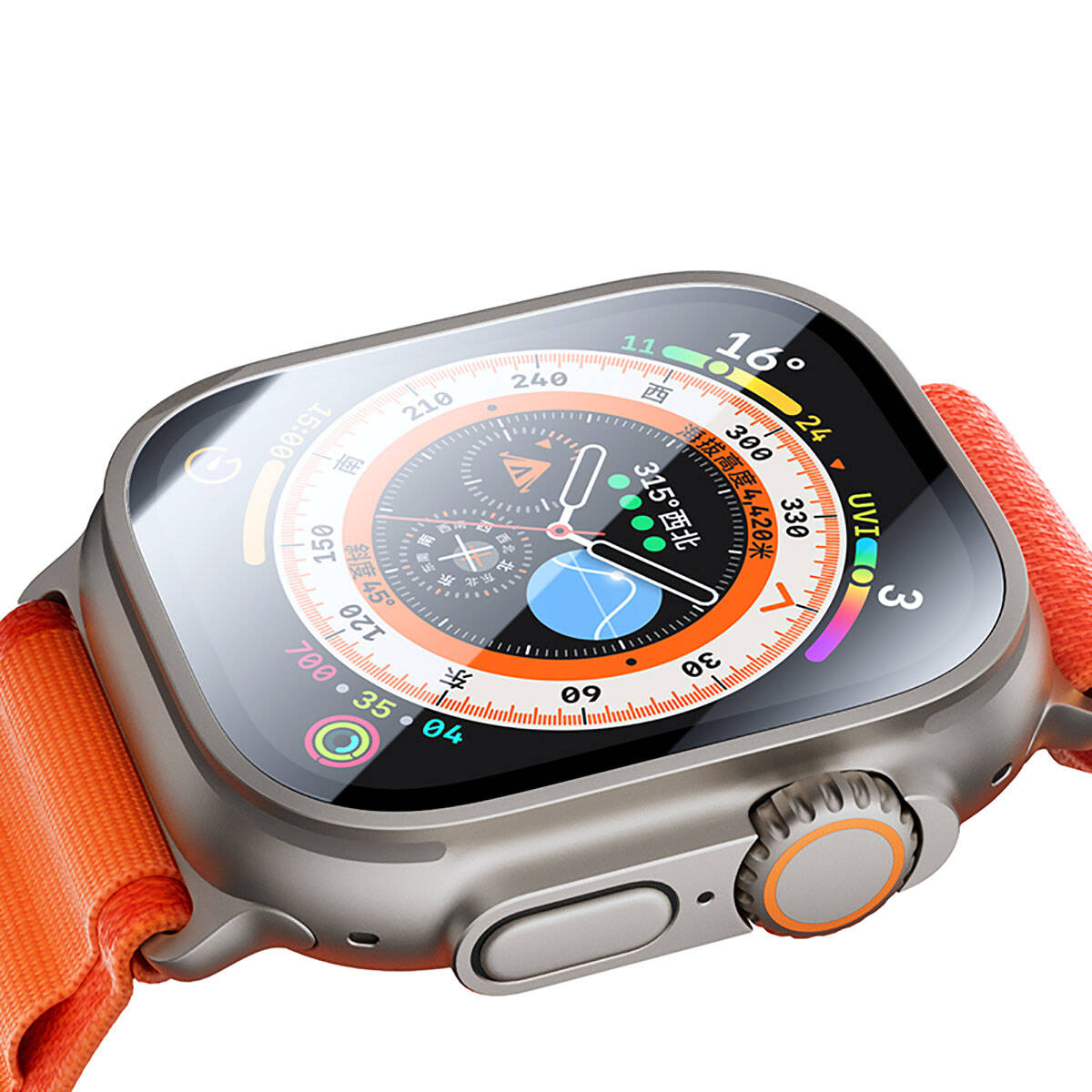 Watch Ultra 49mm Benks Anti-Reflective Kolay Uygulama Aparatlı Temperli Ekran Koruyucu