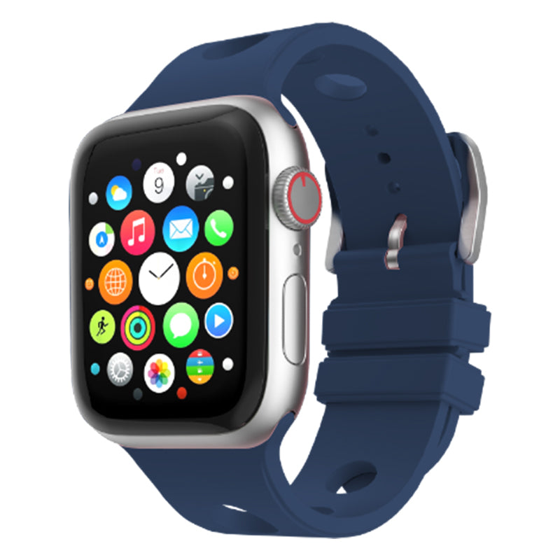 Apple Watch Ultra 49mm Delikli Tasarım Zore KRD-147 Silikon Kordon