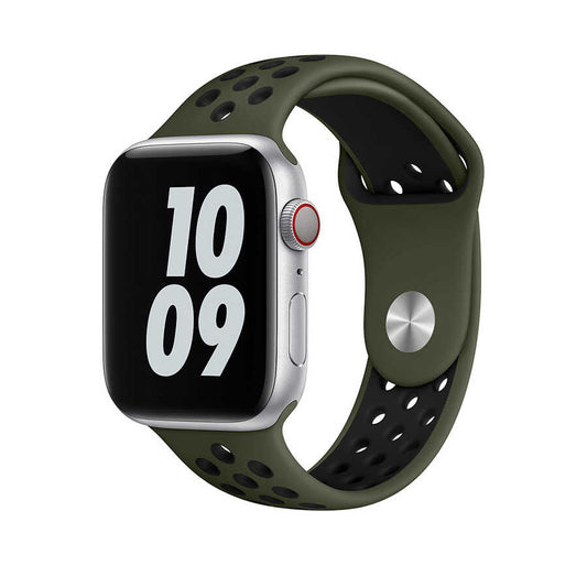 Watch Ultra 49mm Kordon Wiwu Dual Color Sport Band Silikon Strap Kayış