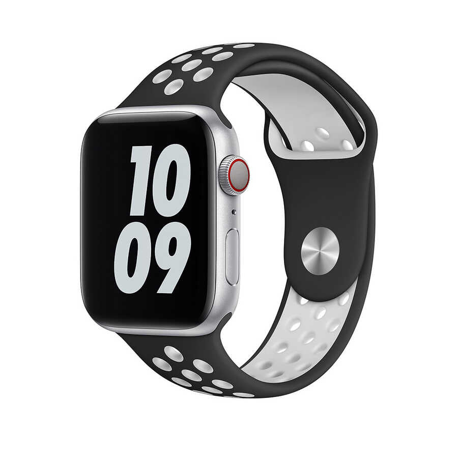 Watch Ultra 49mm Kordon Wiwu Dual Color Sport Band Silikon Strap Kayış