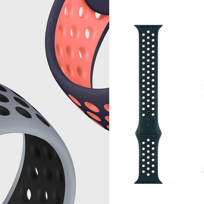Watch Ultra 49mm Kordon Wiwu Dual Color Sport Band Silikon Strap Kayış