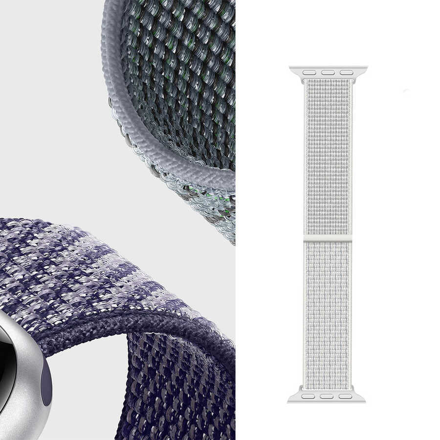 Watch Ultra 49mm Kordon Wiwu Sport Loop Hasır Strap Kayış