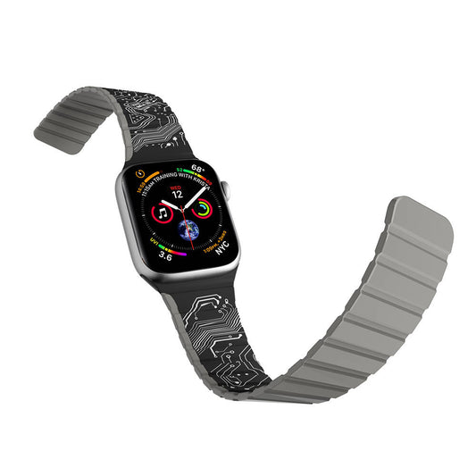 Watch Ultra 49mm Kordon Youngkit Technological Magnetik Tak Çıkar Silikon Strap Kayış