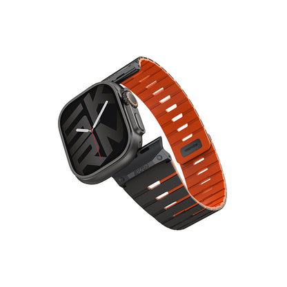 Watch Ultra 49mm Skinarma Gemini Serisi TPU Magnetik Silikon Kordon