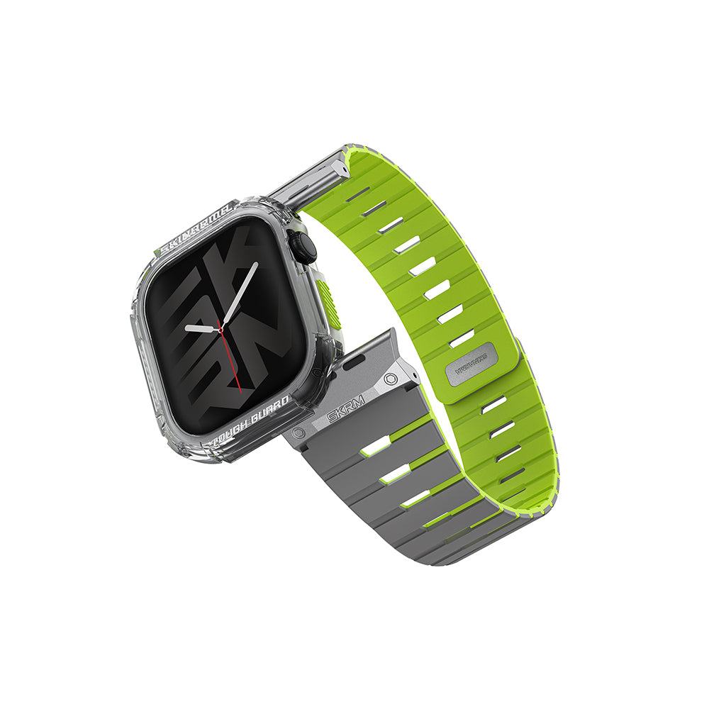 Watch Ultra 49mm Skinarma Nightglow Atom TPU Kasa Koruyucu + Gemini Silikon Kordon