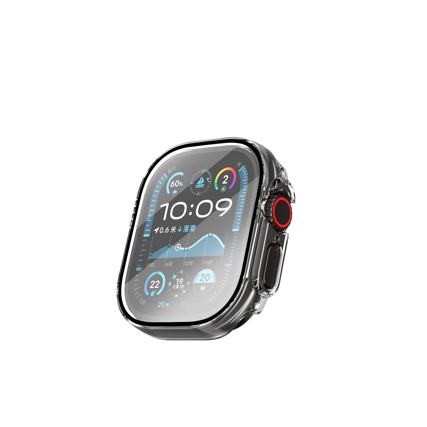 Watch Ultra 49mm Wiwu JD-108 Kasa Koruyucu + HD Ekran Koruyucu Film