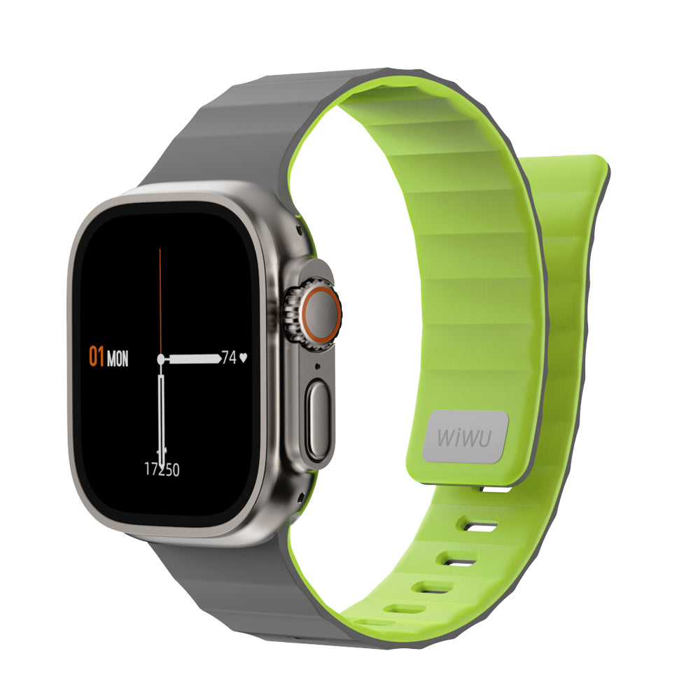 Apple Watch Ultra 49mm Wiwu Mag Secur Serisi Silikon Kordon