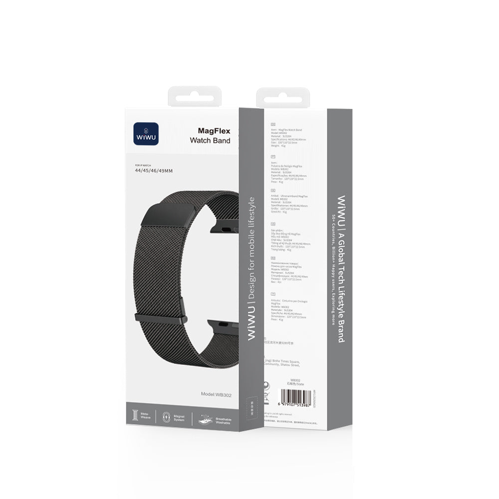 Apple Watch Ultra 49mm Wiwu MagFlex Secure Serisi Metal Kordon