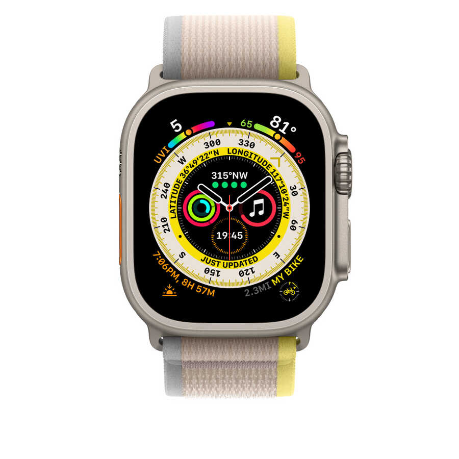 Watch Ultra 49mm Wiwu Trail Loop Naylon Örgü İşlemeli Hasır Kordon Strap Kayış