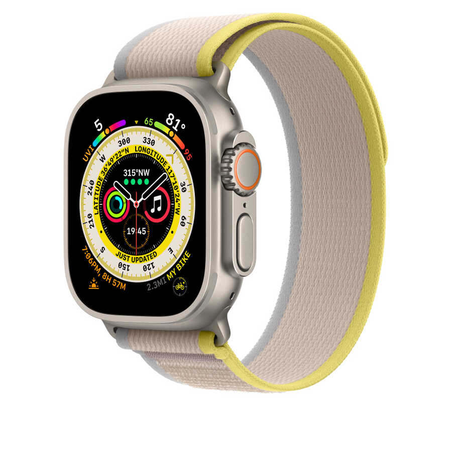 Watch Ultra 49mm Wiwu Trail Loop Naylon Örgü İşlemeli Hasır Kordon Strap Kayış