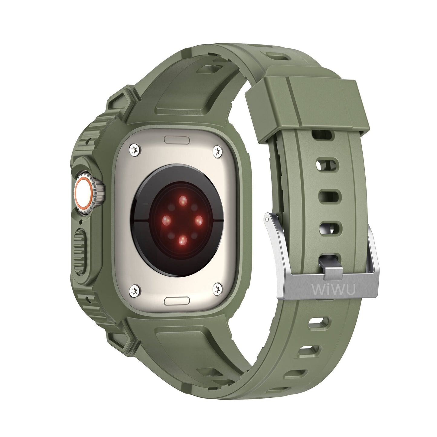 Watch Ultra 49mm Wiwu Wi-WB014 Armor Serisi 2in1 Sert PC Kasa Koruyuculu Silikon Kordon