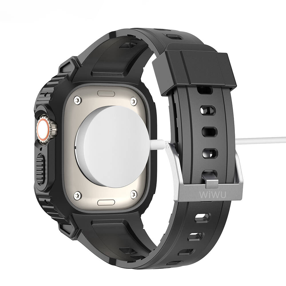 Watch Ultra 49mm Wiwu Wi-WB014 Armor Serisi 2in1 Sert PC Kasa Koruyuculu Silikon Kordon