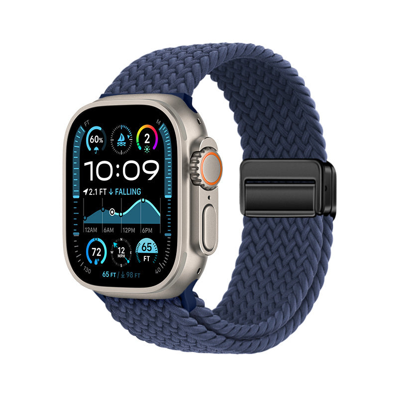 Apple Watch Ultra 49mm Zore KRD-134 Örgü Tasarımlı Hasır Kordon Strap Kayış