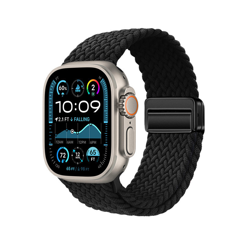 Apple Watch Ultra 49mm Zore KRD-134 Örgü Tasarımlı Hasır Kordon Strap Kayış