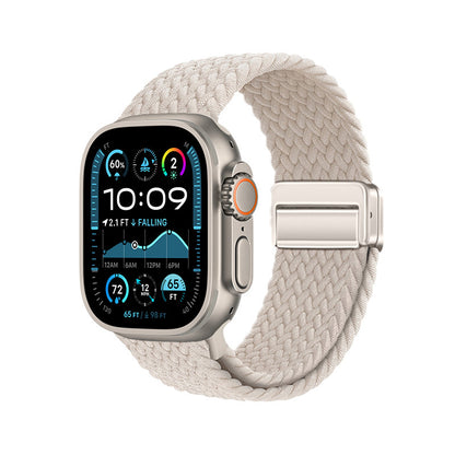 Apple Watch Ultra 49mm Zore KRD-134 Örgü Tasarımlı Hasır Kordon Strap Kayış