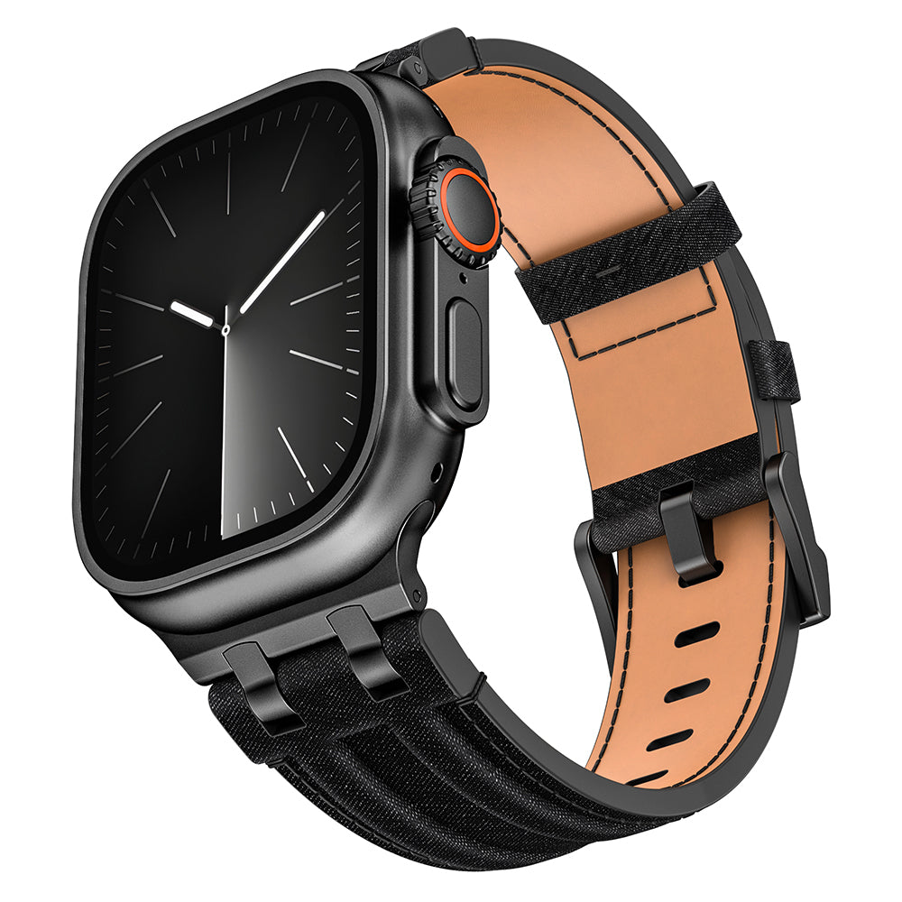 Apple Watch Ultra 49mm Zore KRD-153 Kot Kumaş Tasarımlı Kordon